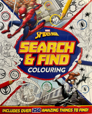 Marvel Spiderman Search & Find Colouring