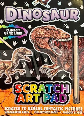 Dinosaurs Scratch Art Pad