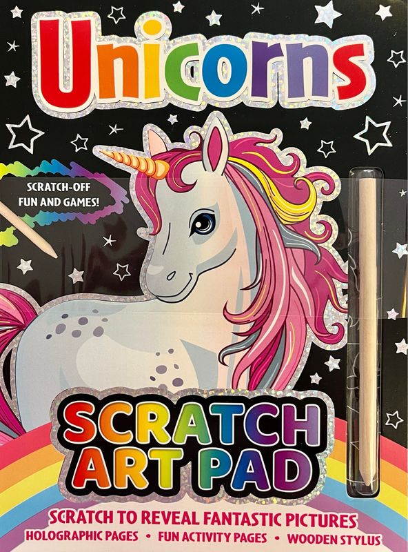 Unicorns Scratch Art Pad