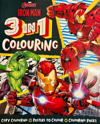 Avengers Iron Man 3 In 1 Colouring
