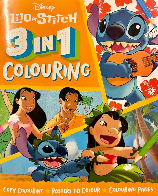 Disney Lilo & Stitch 3 In 1 Colouring