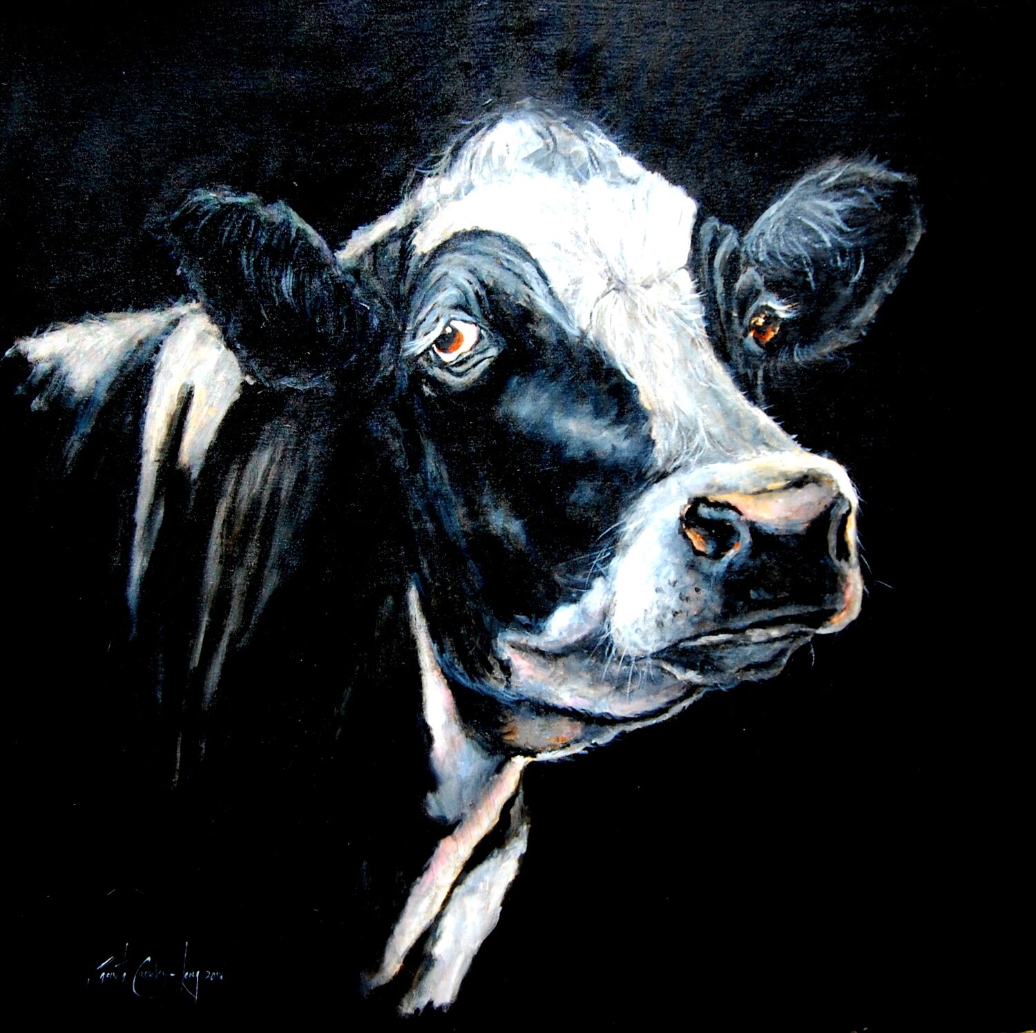 And The Way She Would Look At You (36 x 36 inches)