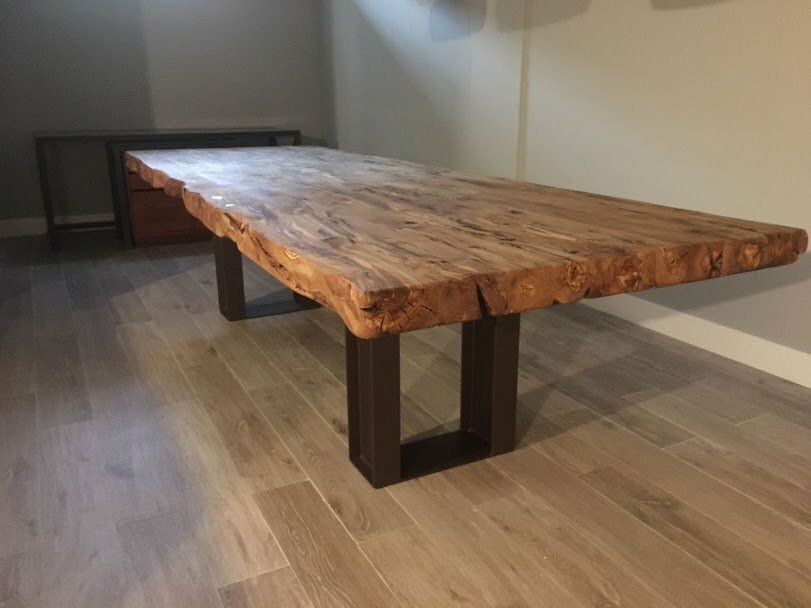 Plateau table olivier 200 x 95 x 7 cm