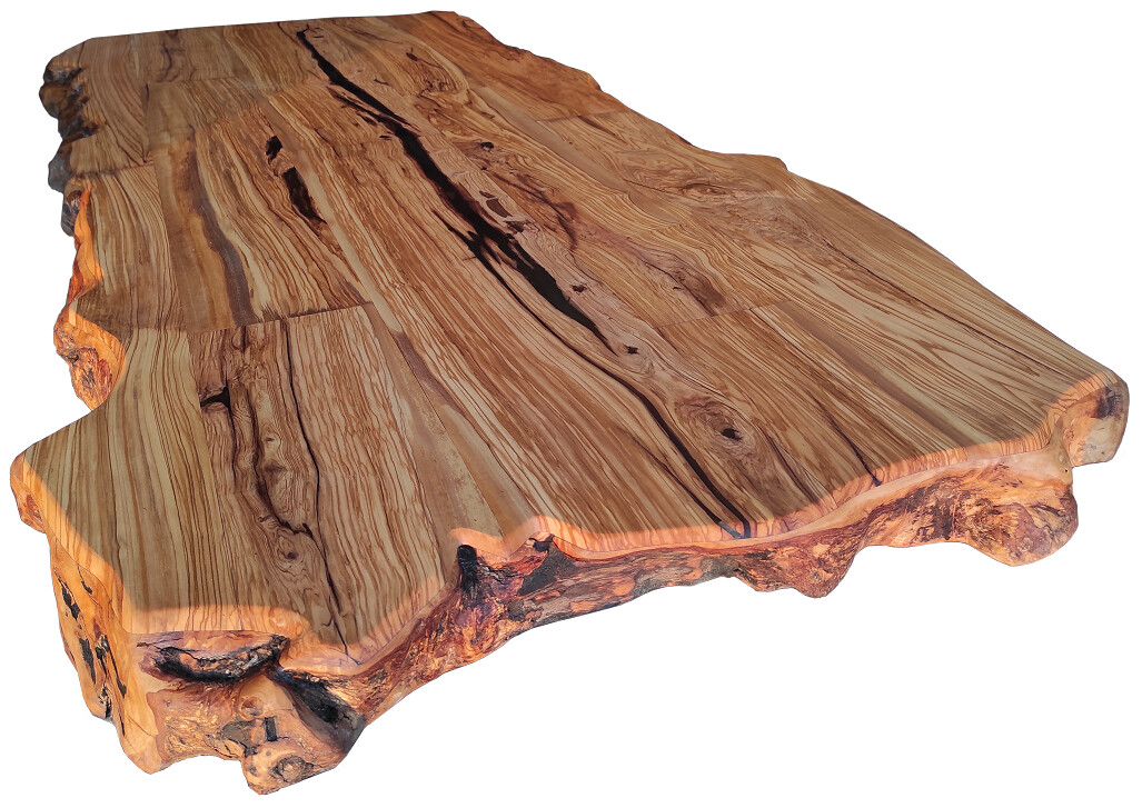 Plateau table olivier 180 x 85 x 5 cm