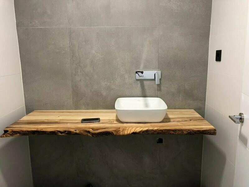 Waschtischplatte olivenholz massiv 80x50x5 cm Waschtischplatte olivenholz massiv 80x50x5 cm