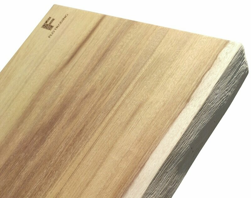 Plan vasque bois massif iroko 60 x 50 x 5.5 cm