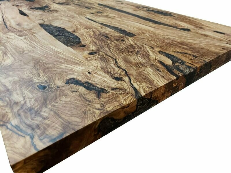 Plateau table olivier 180 x 85 x 5 cm