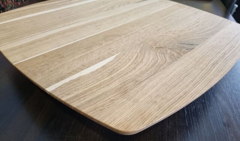 Plateau de table de restaurant chêne massif 120 x 80 cm