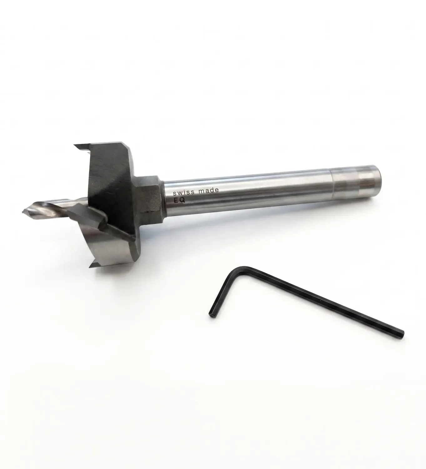 Mèche fraise pour perçage plan de travail Mèche fraise à bois professionnelle, diamètre Ø42 mm, avec forêt de centrage, pour percer plans de travail de salle de bain