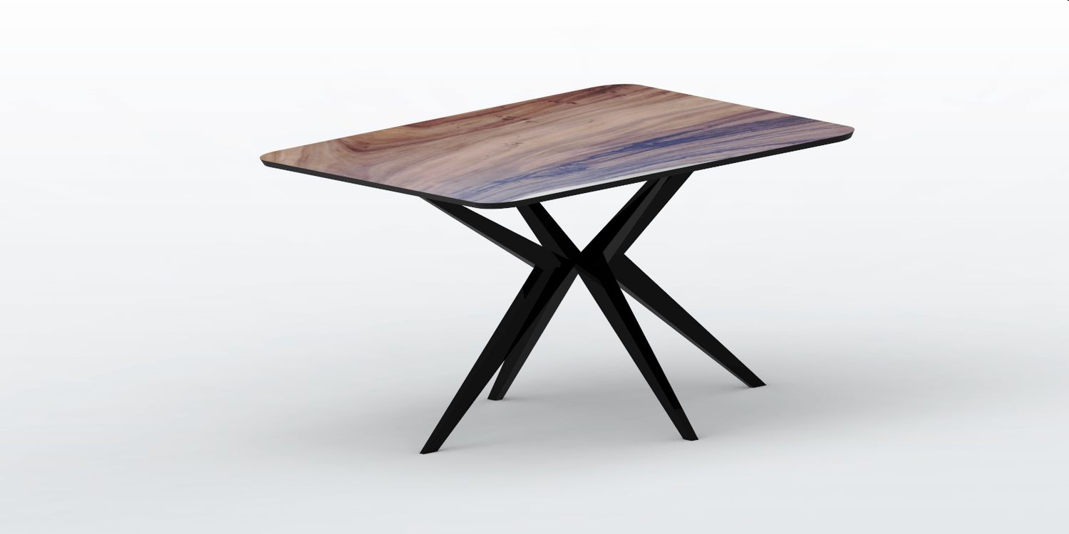 Pied de Table Araignée en Métal Design – Modèle GATO Pied en métal design pour table carrée, modèle sur mesure GATO. 4 pieds effilés.