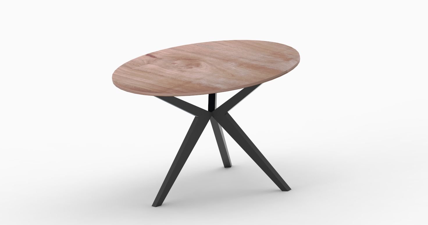 Pied en métal pour table à manger ronde, modèle sur mesure XAVIA