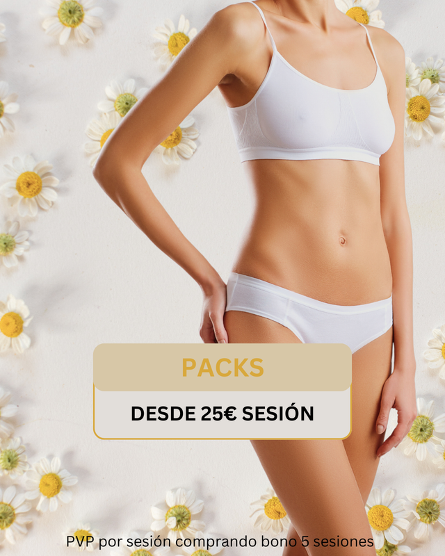 TODOS LOS PACKS  DE 5 SESIONES DE DEPILACIÓN LÁSER