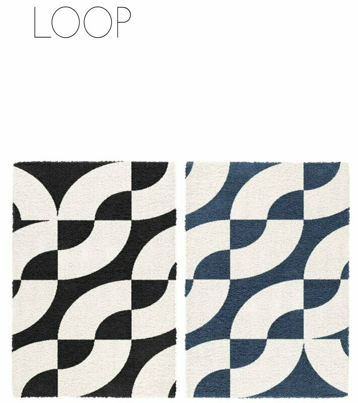 Tappeto LOOP  in moquette disponibile cm 120X170 e cm 160x230 - PREZZO SPECIALE STOCK FINO AD ESAURIMENTO