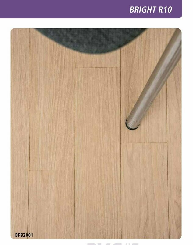 Pavimento in pvc BRIGHT h cm 200 spessore mm 1,6
vendita a multipli di cm 50 (1 mq )  disponibile in 6 colori