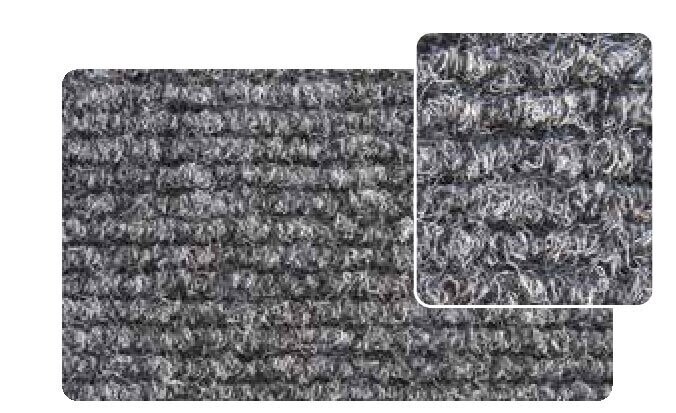 Zerbino in moquette sintetica h cm 100 spessore mm 12 circa vendita a metro lineare disponibile in tre colori prezzo a mq € 23,00, luxor: grigio cm 100 x cm 100