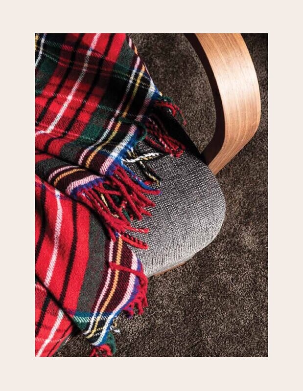 Plaid collezione TARTAN  50% PC - 25% PL - 20% WO - 5% altre fibre