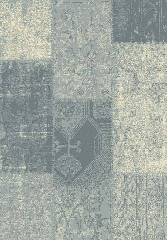 Tappeto moderno fantasia Iris Azzurro 160x230 - PREZZO STOCK - Disponibilità limitata - non riassortibile