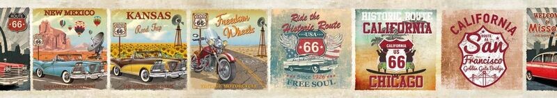 Tappeto passatoia Sprinty "ROUTE 66" cm. 52 h - Prezzo al ml. € 10,00 IVA compresa
