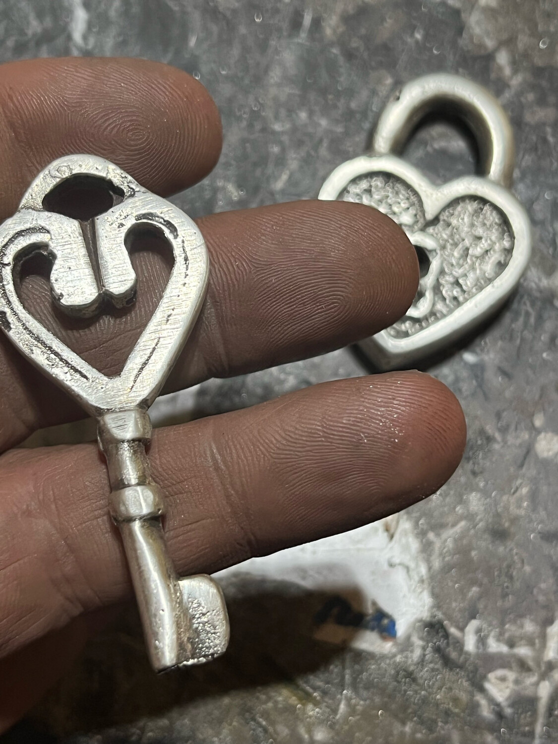 Heart Shaped Lock And Pendant