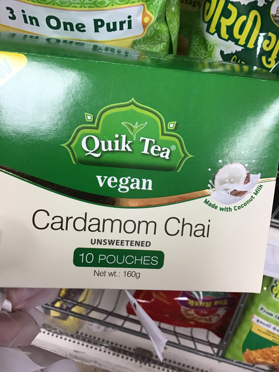 QUIK TEA CARDAMOM vegan CHAI 160gm