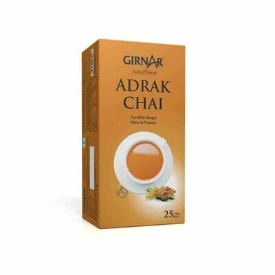 GIRNAR ADRAK CHAI TEA BAGS (GINGER ) 25 TBG