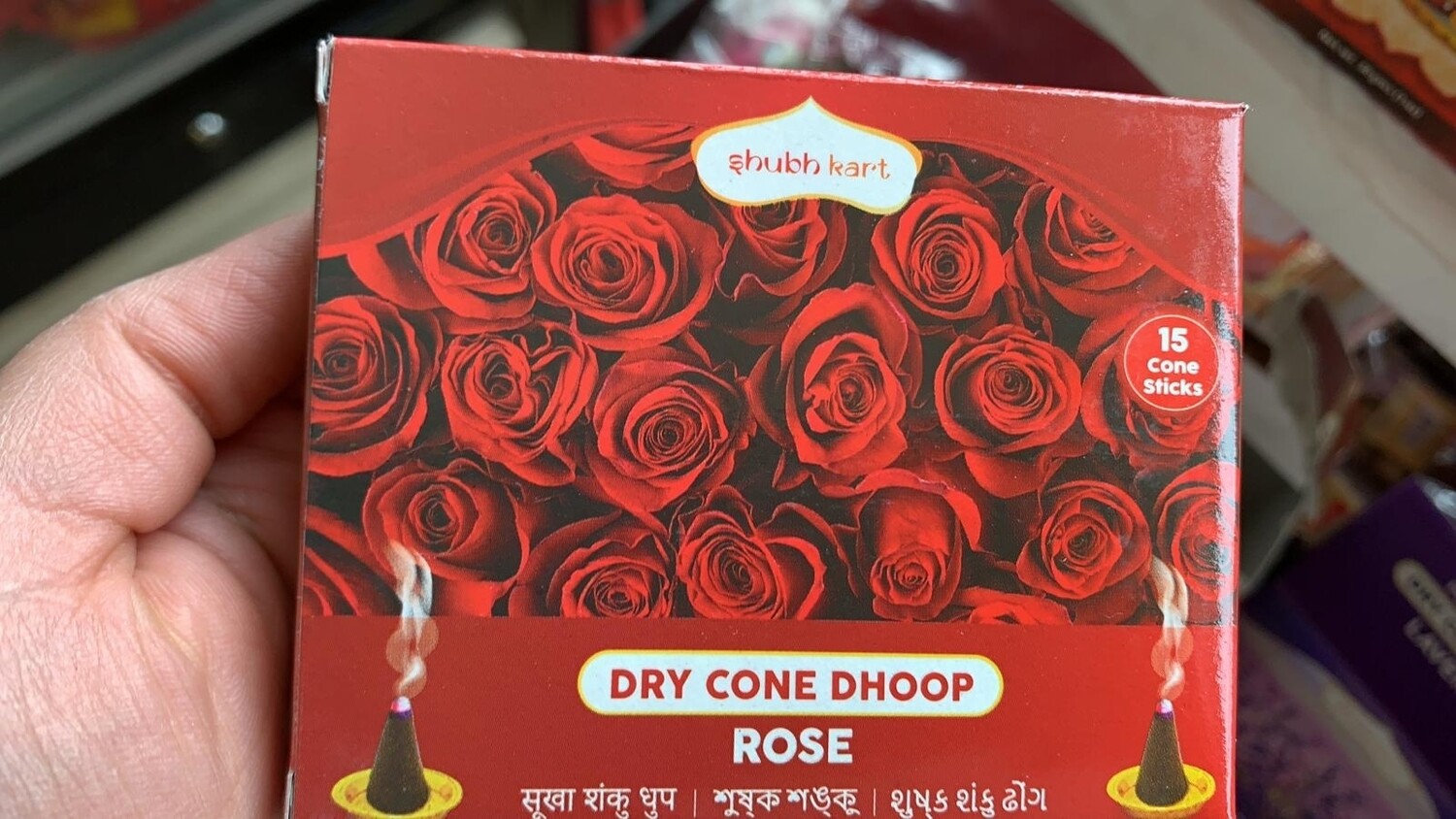 SHUBHKART DRY CONE DHOOP ROSE (30gm)
