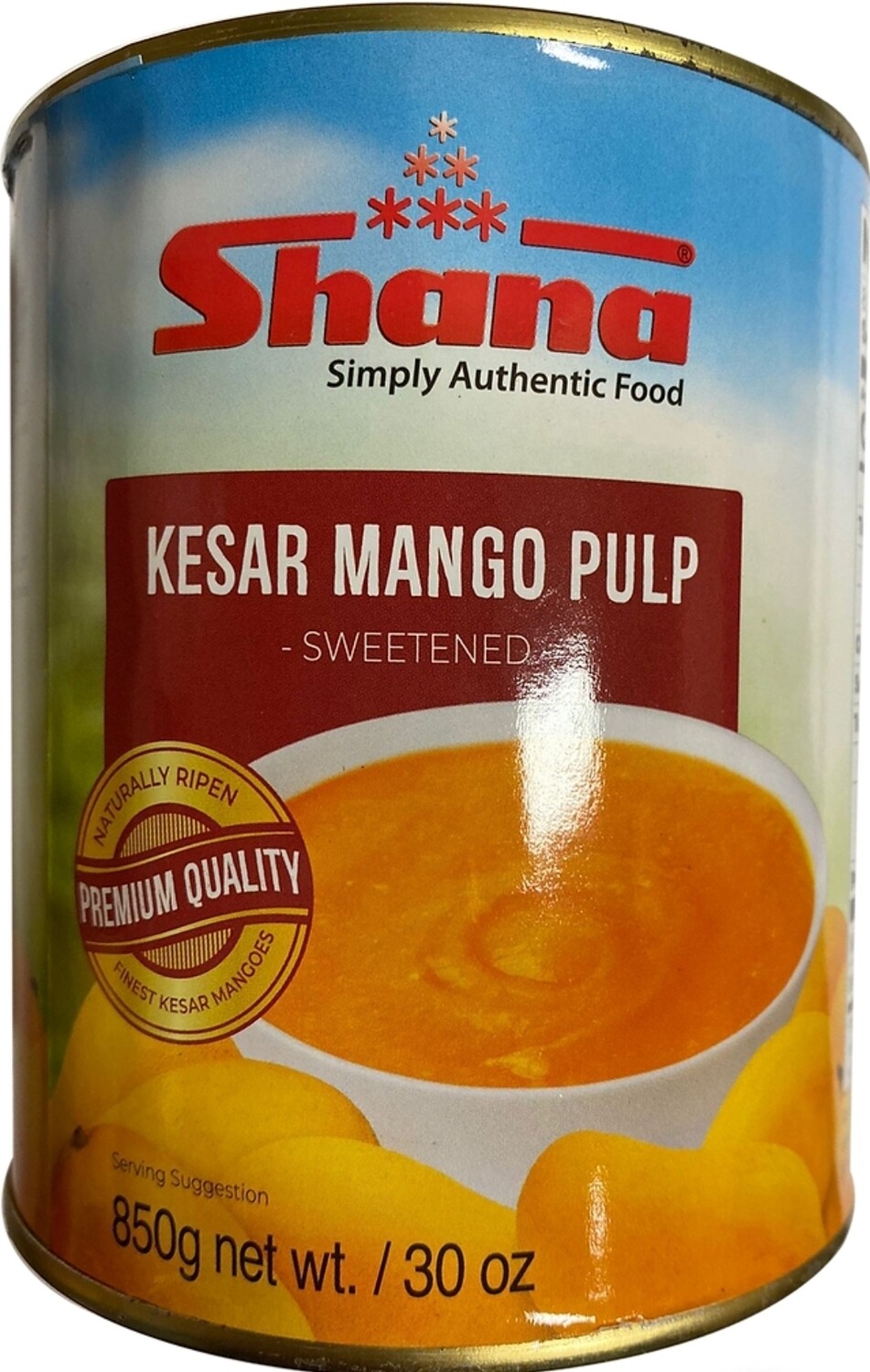 SHANA KESAR MANGO PULP CAN  850 GM