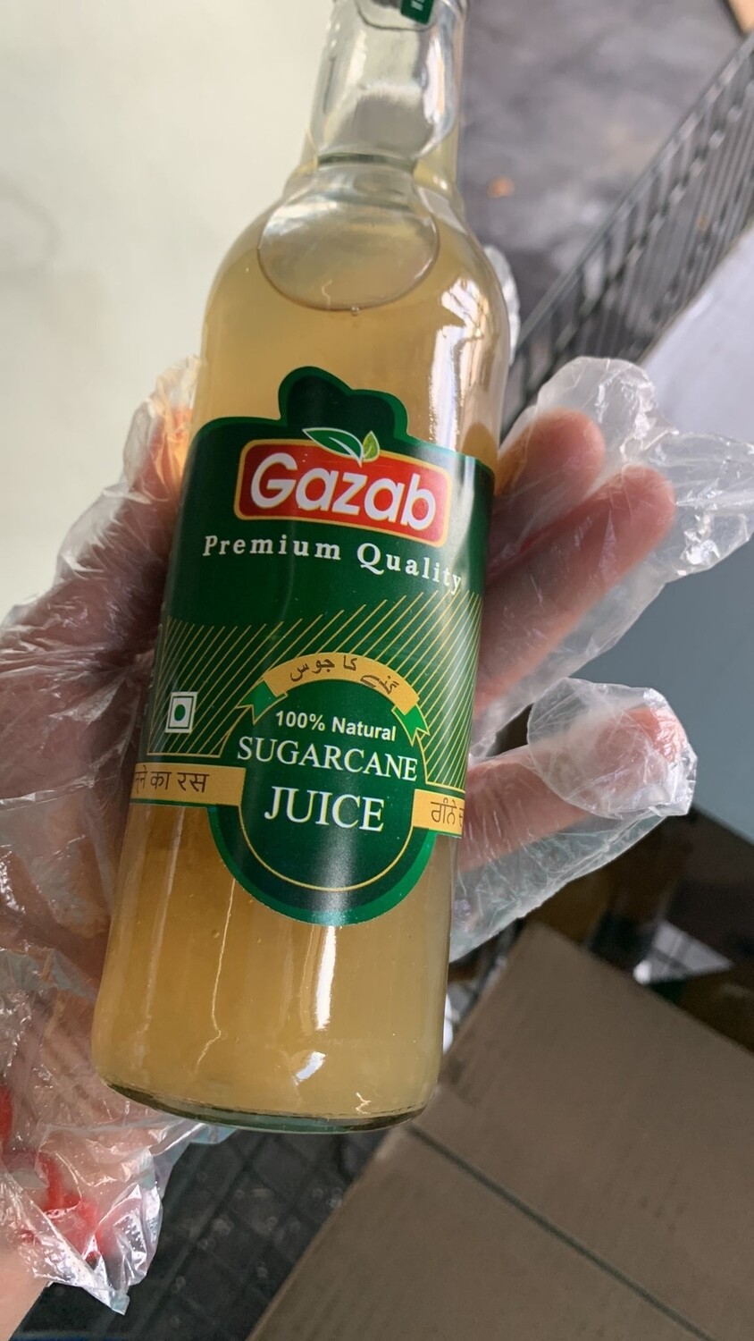 Gazab sugarcane juice bottle
