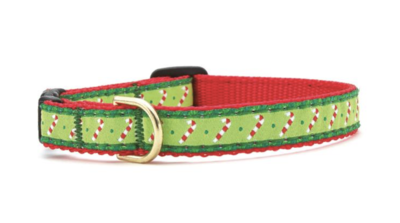 Up Country Candy Cane Cat Collar