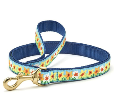 Up Country Daffodil Dog Lead Double Sided 6 ft. 