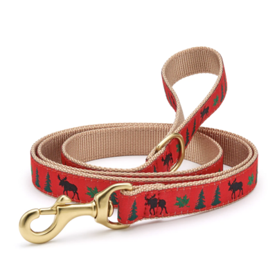 Up Country Moose Xmas Dog Lead