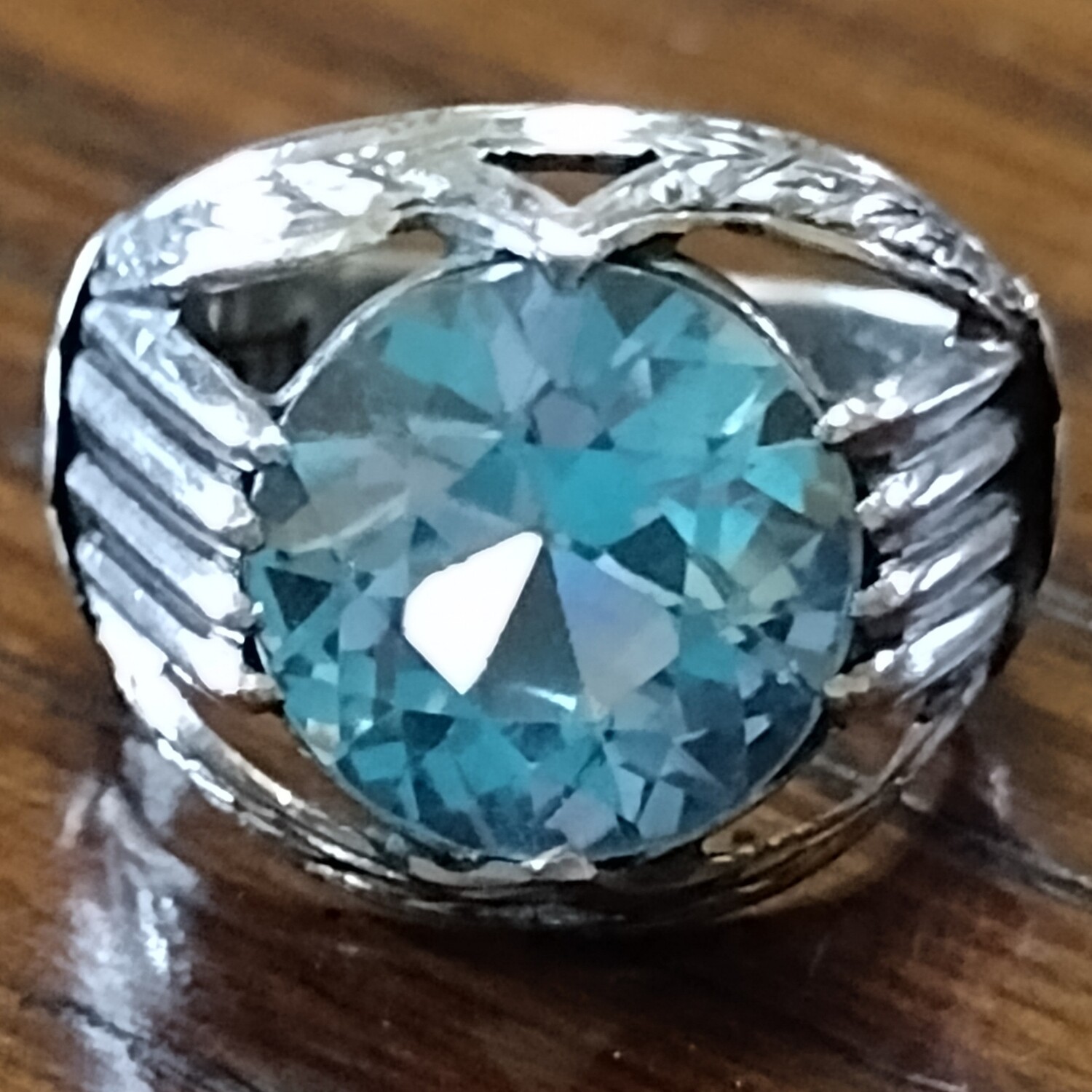 Custom Bundle For KW ONLY - Art Deco 14k Aquamarine Ring