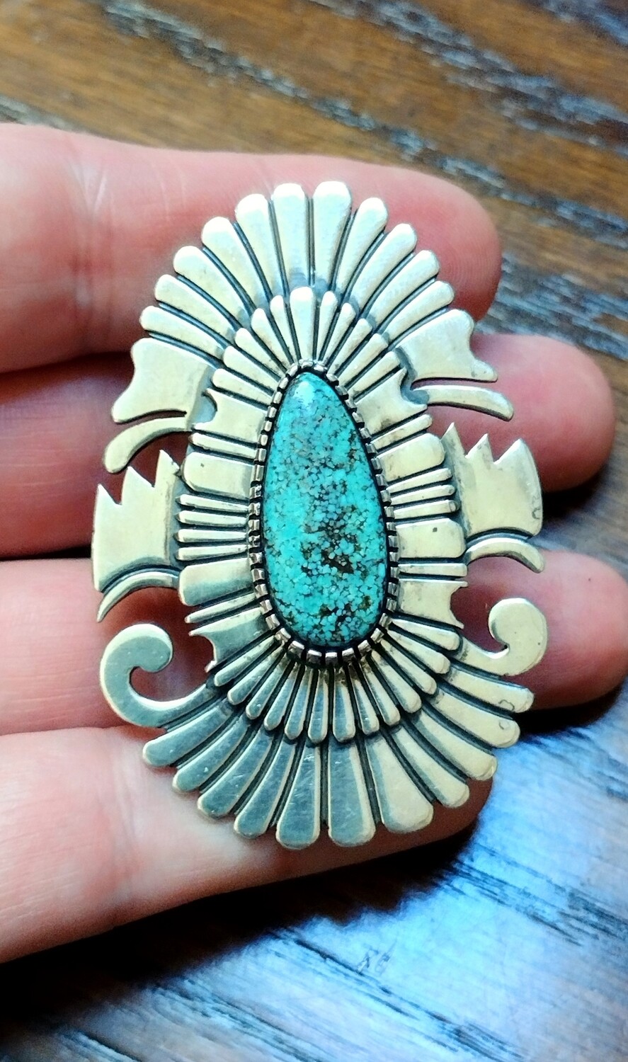 Marita Benally Navajo Sterling Silver Turquoise Ring