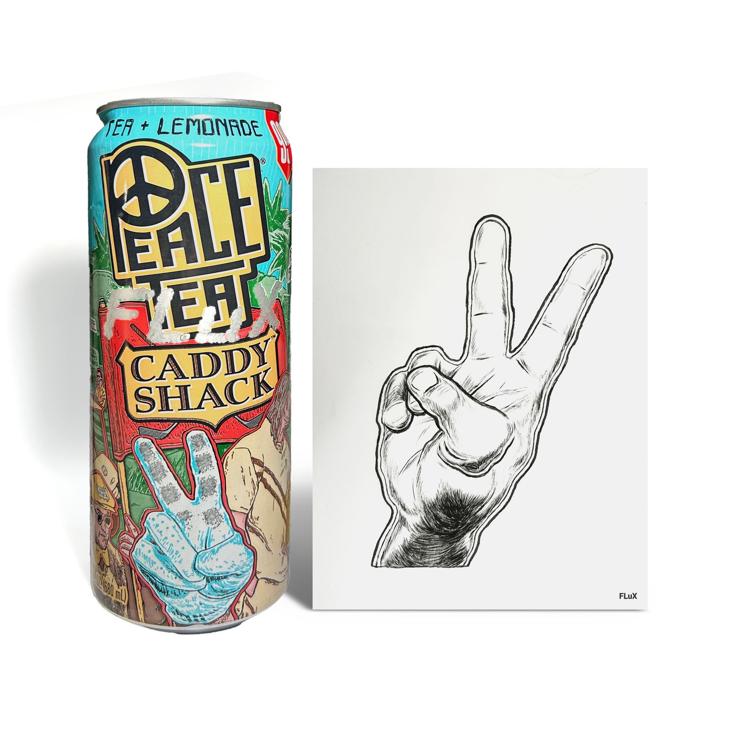 Peace Tea Original Art &amp; Can - Hand Signed