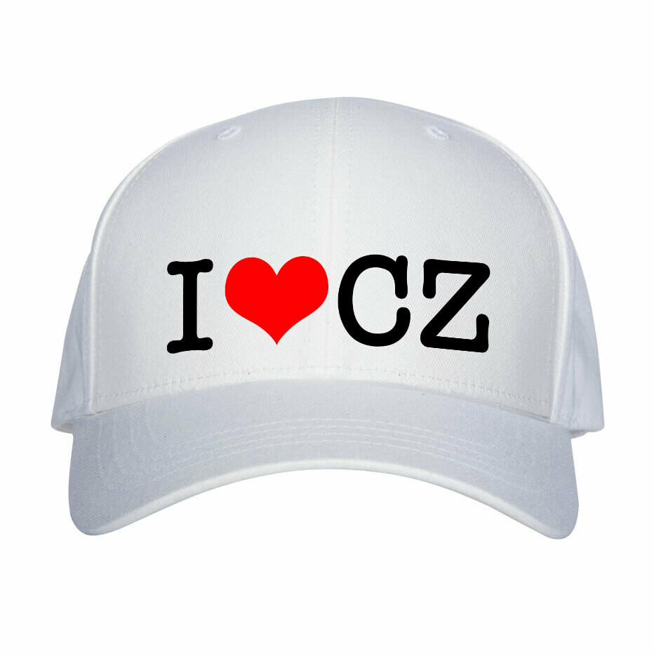 I Love CZ White Red Unisex Snapback Hat I Love CZ White Red Unisex Snapback Hat