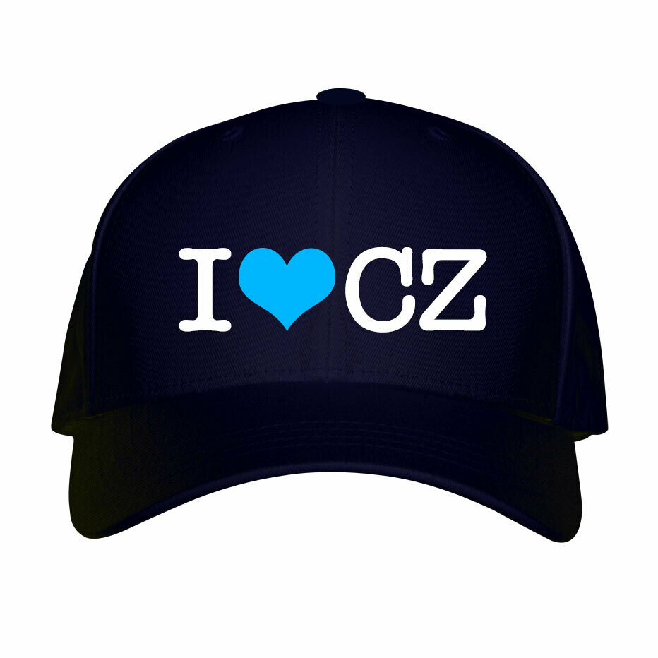 I Love CZ Navy Blue Unisex Snapback Hat I Love CZ Navy Blue Unisex Snapback Hat