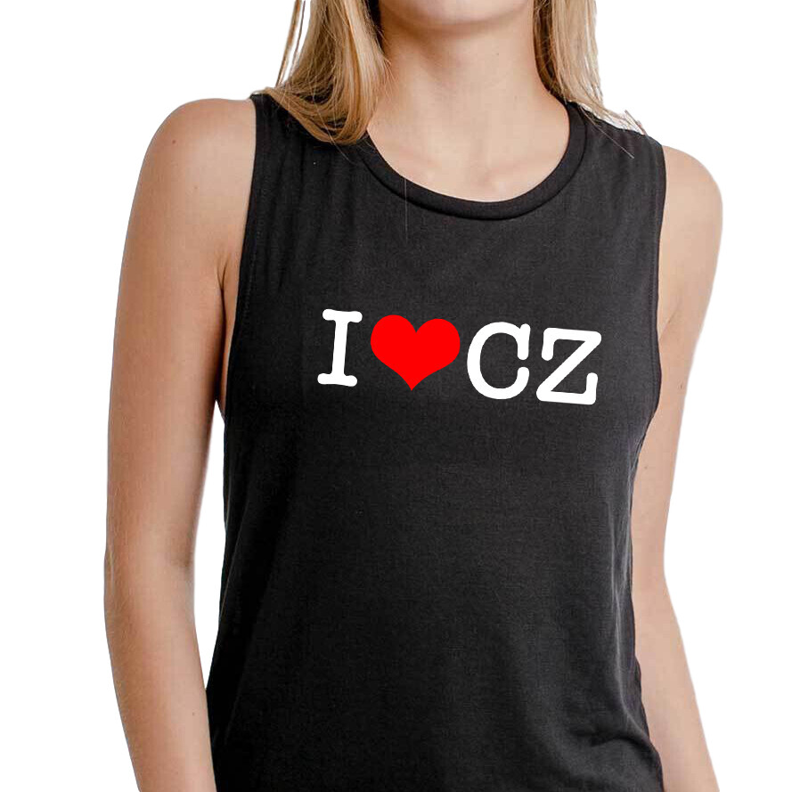 I Love CZ Black Red Women’s Tank Top I Love CZ Black Red Women’s Tank Top