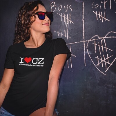 I Love CZ #thereisnoplacelikezone Women’s T-Shirt