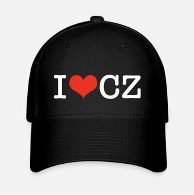 I Love CZ Black Red Unisex Flexfit Hat