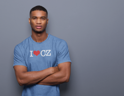 I Love CZ Men's Heather Tri-Blend T-Shirt