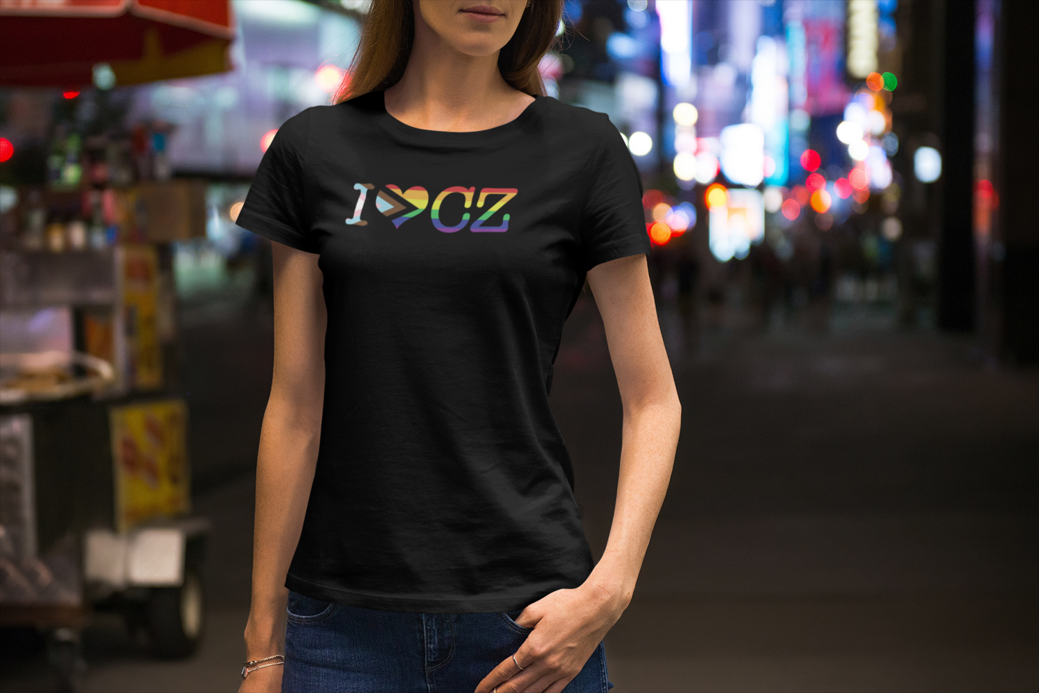 I Love CZ Pride Women’s Premium T-Shirt