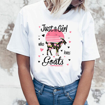 Goat Shirt. Just A Girl Who Loves Goats T-Shirt