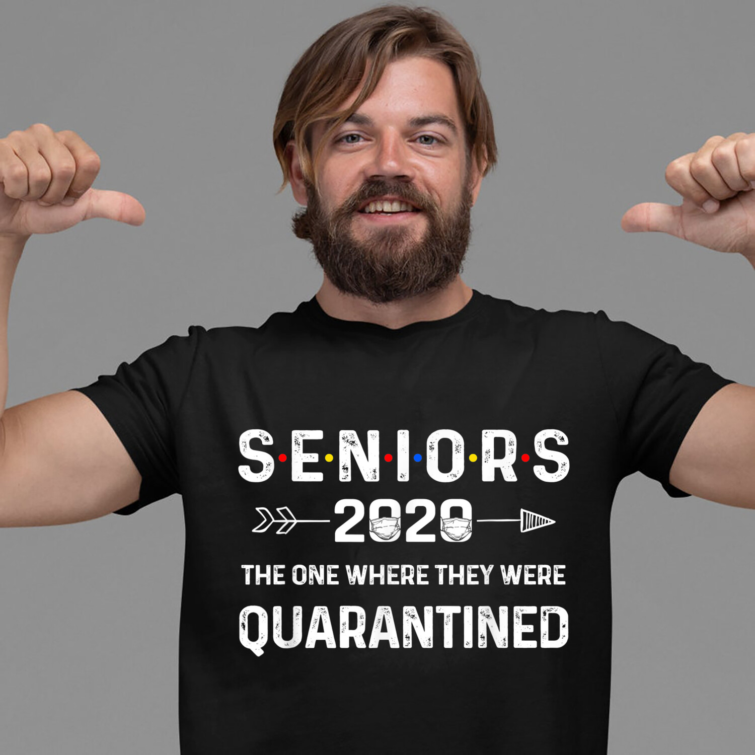 Seniors The One Where They Were Quarantined 2020 Gift Funny T-Shirt Hoodie Sweatshirt