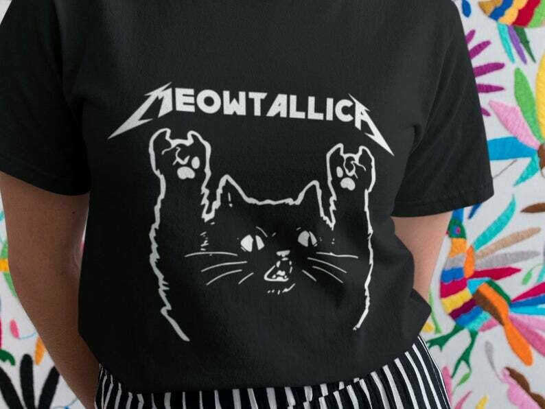 Meowtallica Shirt, Catzilla, Japanese Sunset, Kitten Cat, Black Cat Shirt, Japanese Cat Shirt, I Love My Cat Shirt, Cat Lover Shirt