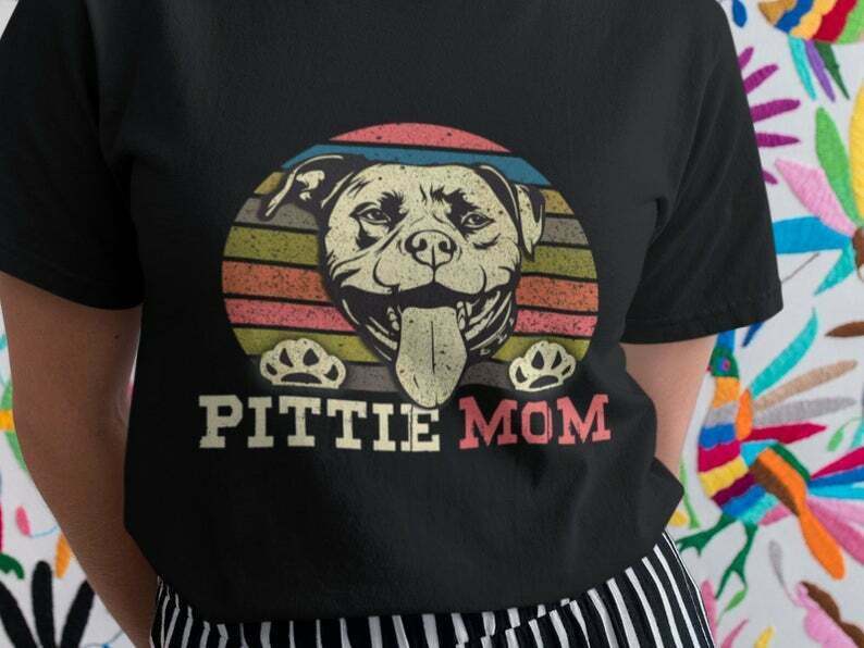 Pittie Mom Shirt, Pitbull Shirt, Pitbull Dog Shirt, Pitbull Face, Pitbull Vintage, I Love Pitbulls, Pitbull Mom Shirt, I Love My Dog Shirt