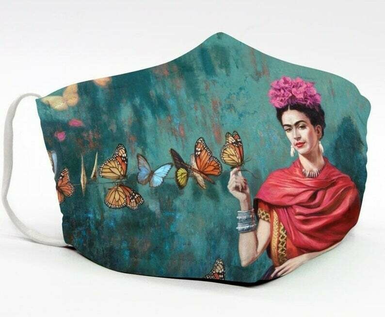 Painting Artwork Frida Kahlo Mexico handmade facemask - can be washed comfortable to wear Anti Droplet Dust Filter Cotton Face Mask
