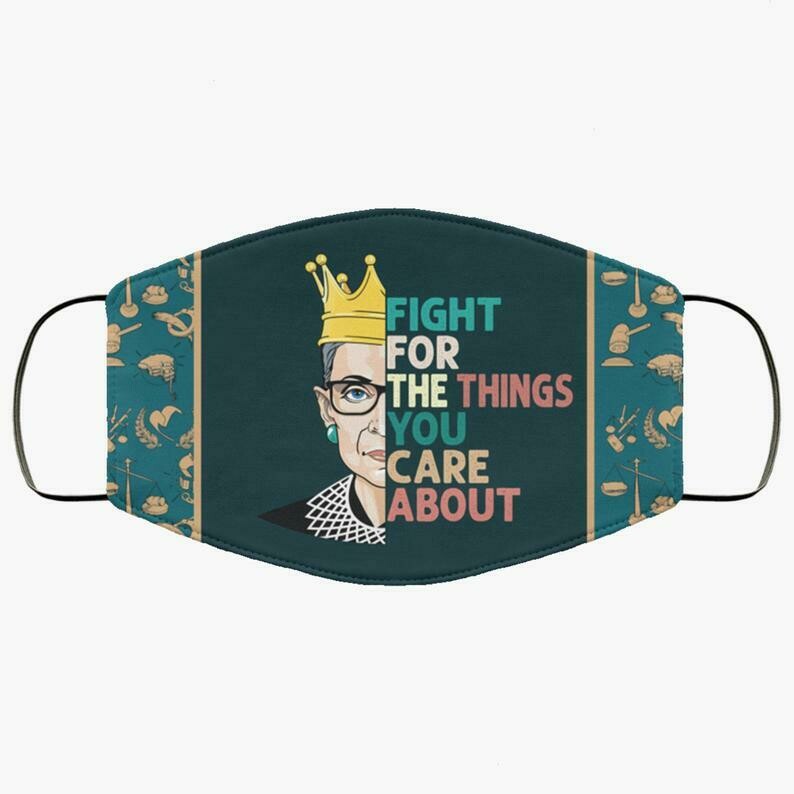 Fight For The Things You Care About Ruth 3 Layer Face Mask,Adult Kid FaceMask,Washable Reusable Face Mask