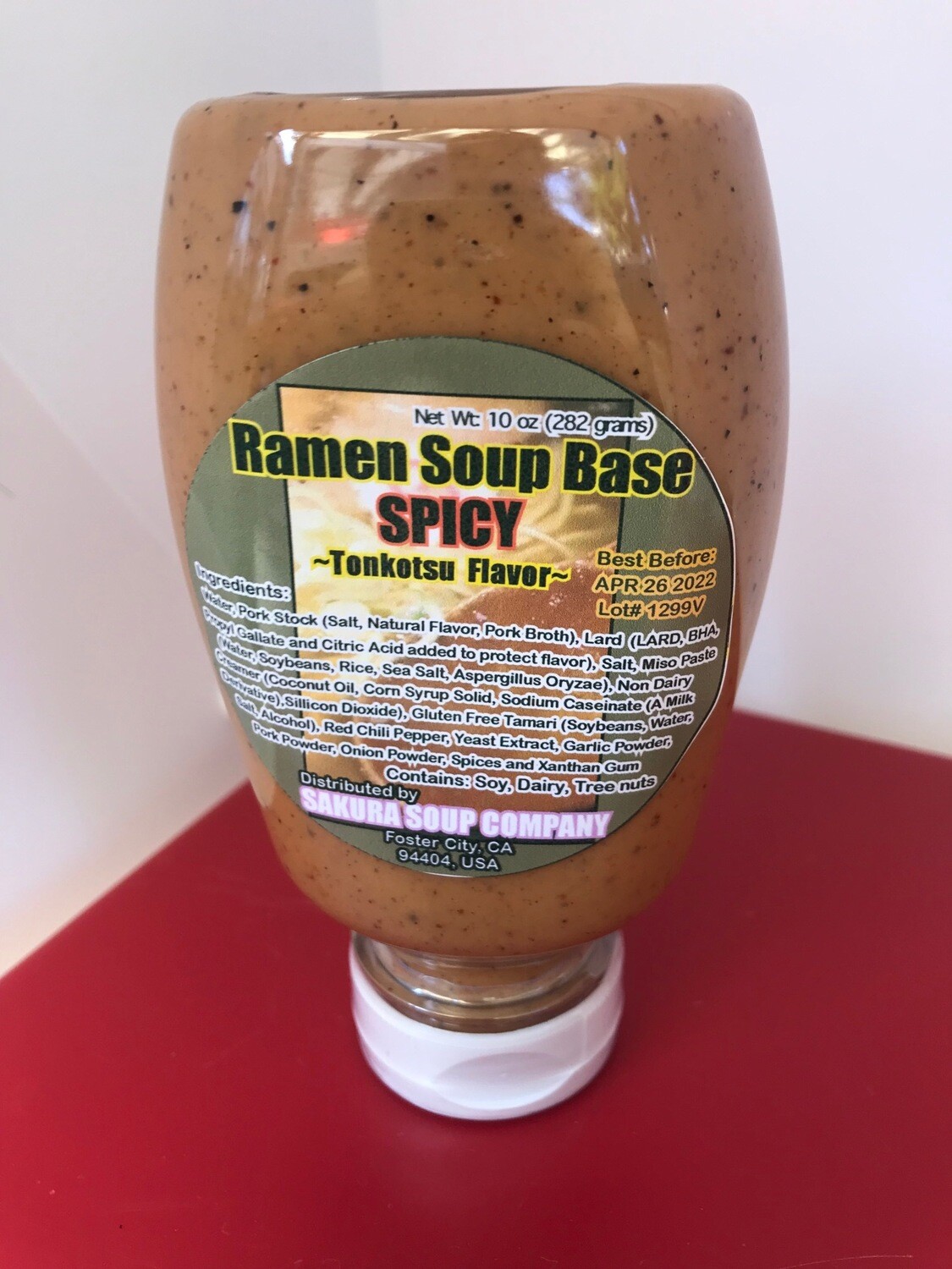 Ramen Soup Base (Spicy Tonkotsu Flavor) – Store – Sakura Soup Company