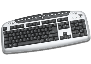 Teclado Multimedia KlipX USB