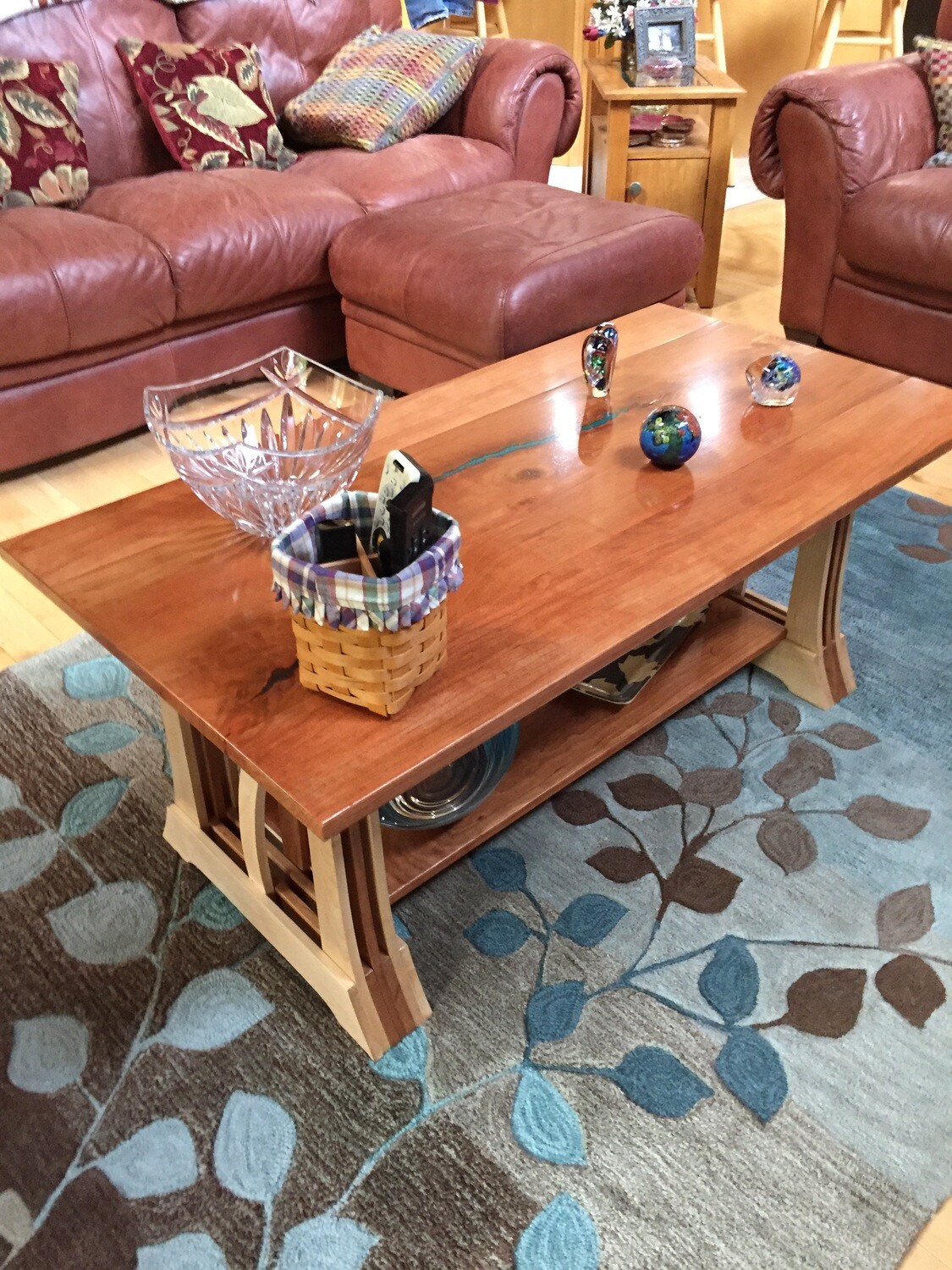 Bent Lamination Coffee Table With Cherry Top(Made to Order)